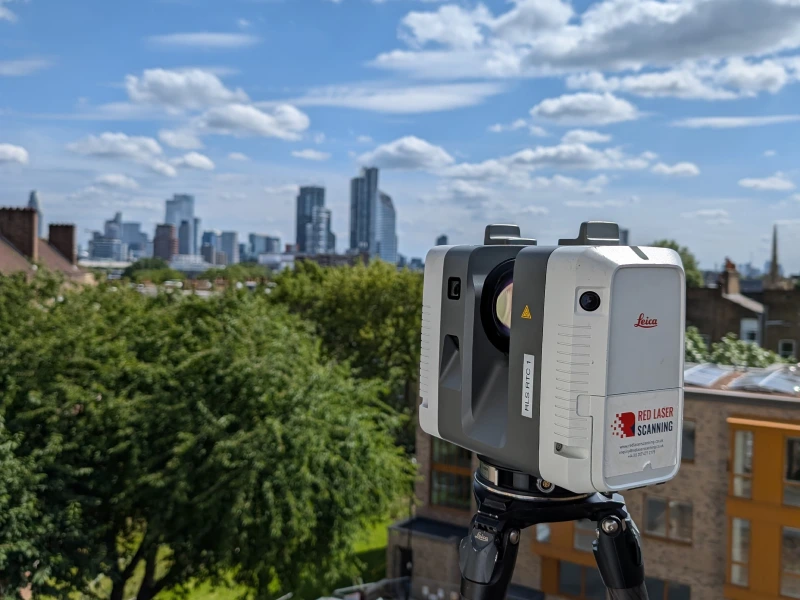 Advanced laser scanner capturing 3D data for a point cloud survey