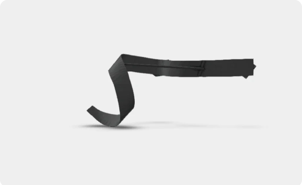 3D mesh model of a section of artwork, showcasing intricate details