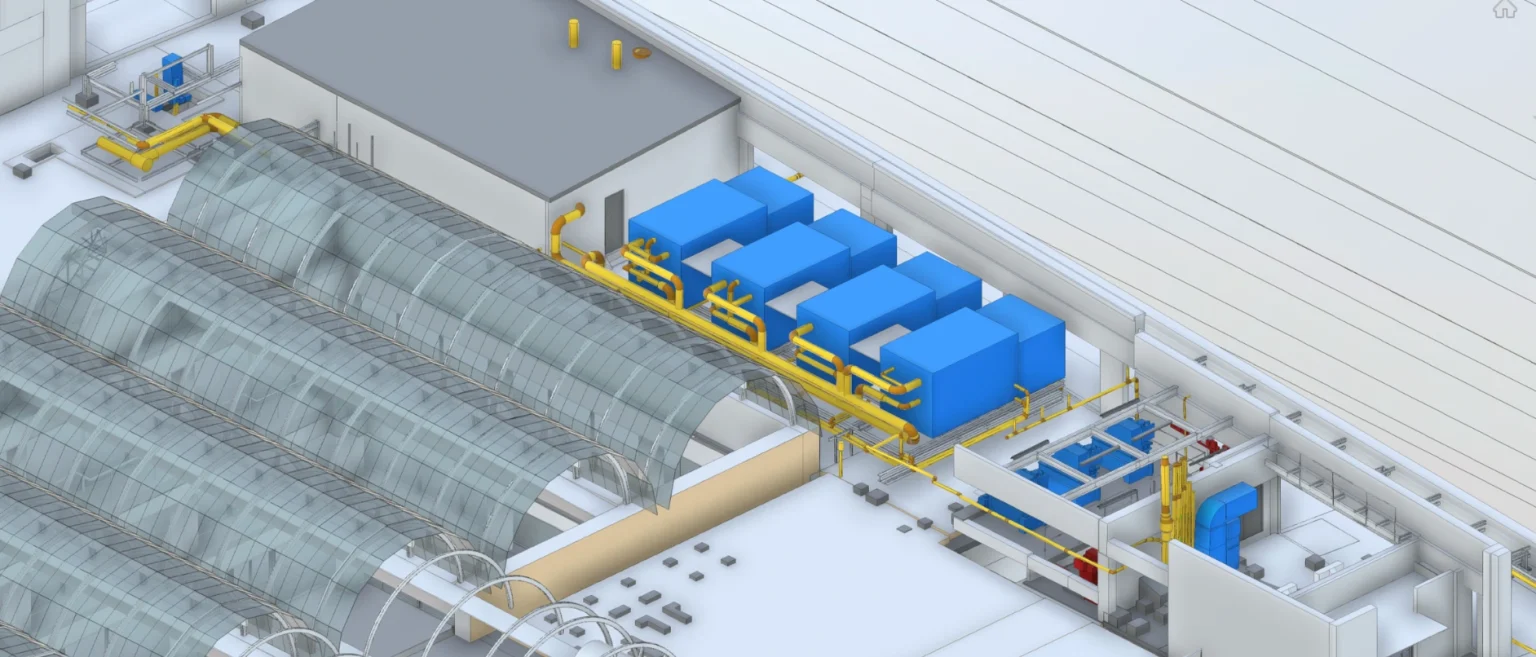 LOD3 MEP model of Barkers of Kensington, detailing architectural, structural, and MEP elements for thorough building analysis and planning