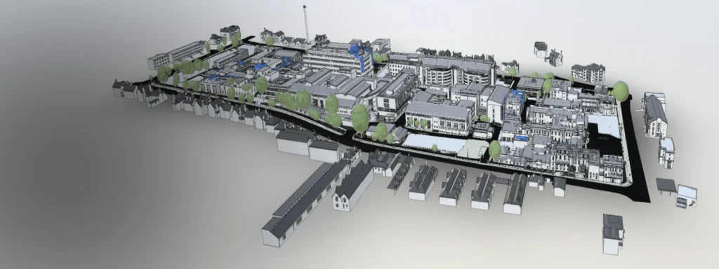 Detailed and high-quality 3D models for commercial buildings